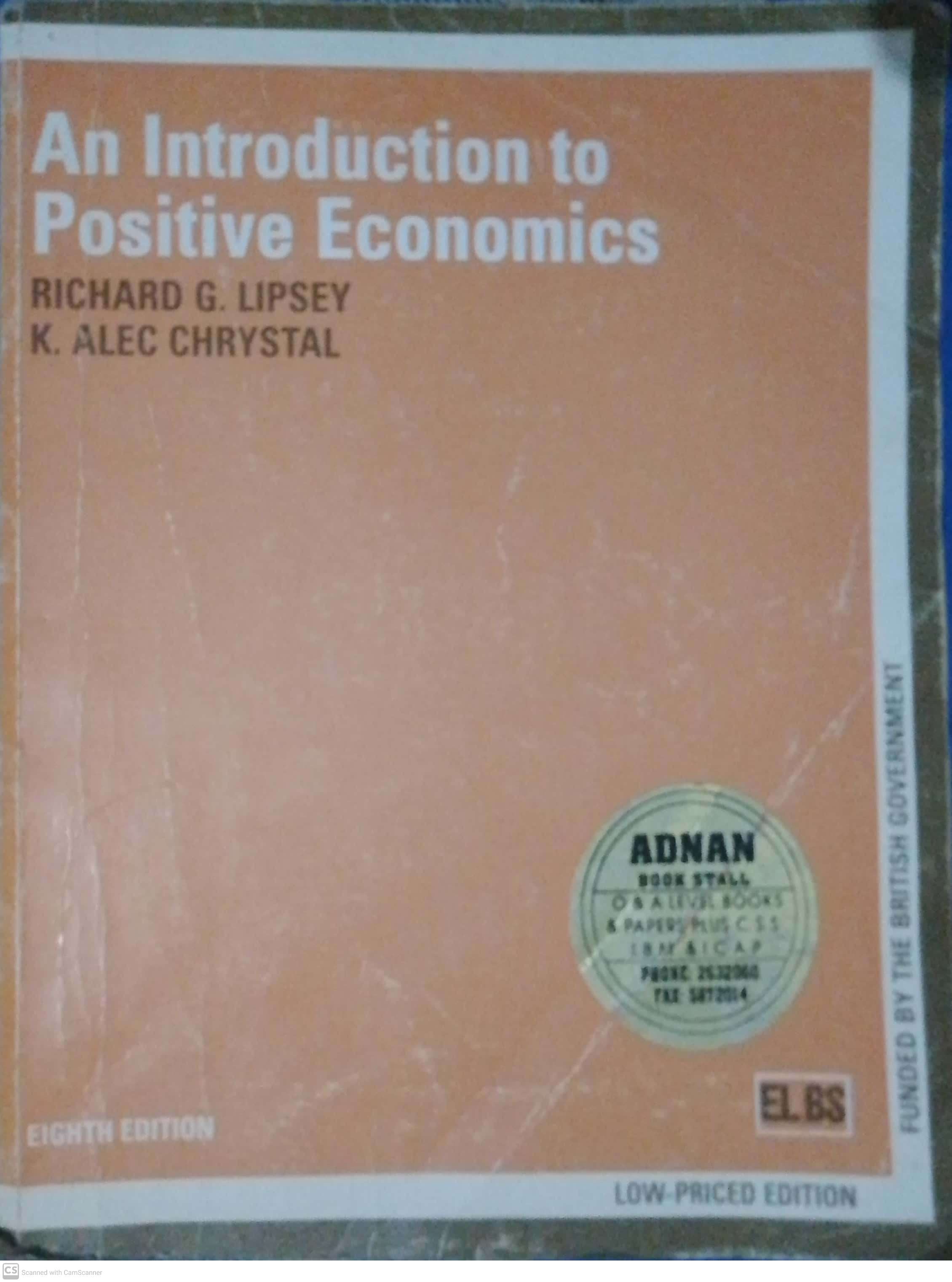 an introduction to positive economics